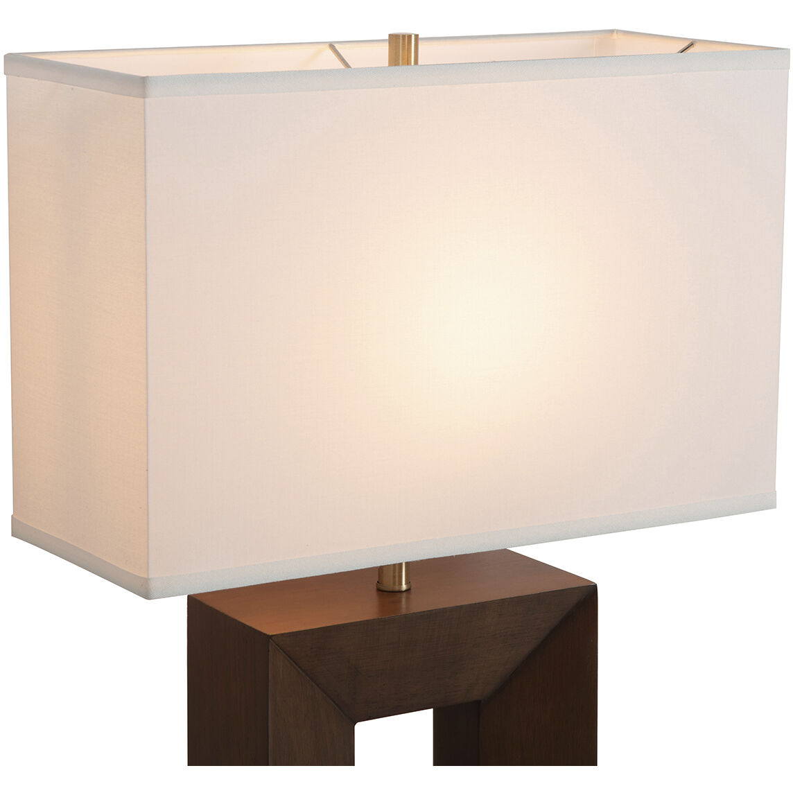Julie 30 inch 23.00 watt Dark Walnut Wood and Weathered Brass Standing Table Lamp Portable Light